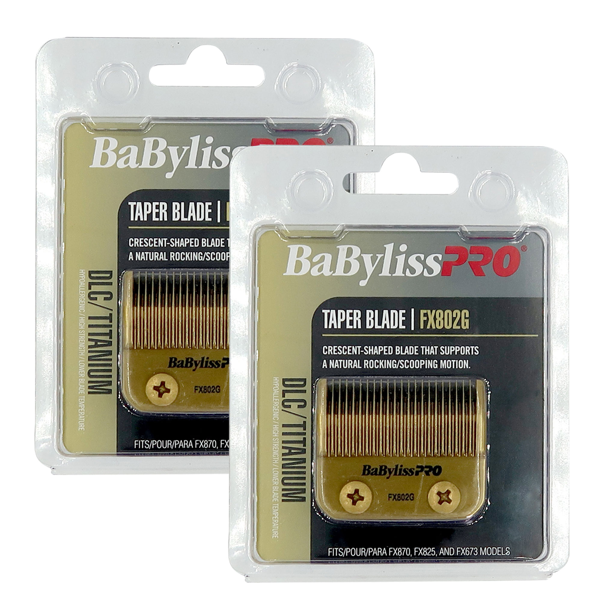 Clipper Blade Babyliss Pro Dlc/fx802g Con Revestimiento De Titanio X2 - Venta Internacional.