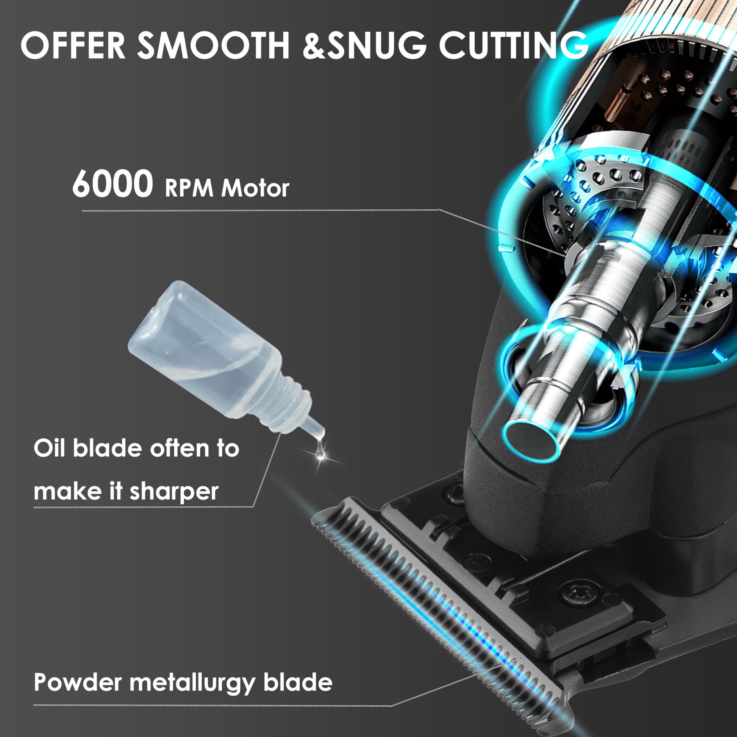 Foto 6 pulgar | Recortadora De Pelo Y Barba Kemei 2293 Para Hombre Con Cuchilla En T, Inalámbrica - Venta Internacional.