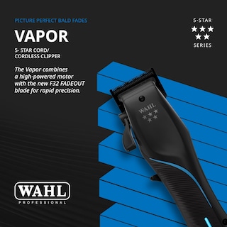 Foto 2 | Vapor Profesional Clipper Wahl De 5 Estrellas Con Cuchilla F32 Fadeout - Venta Internacional.