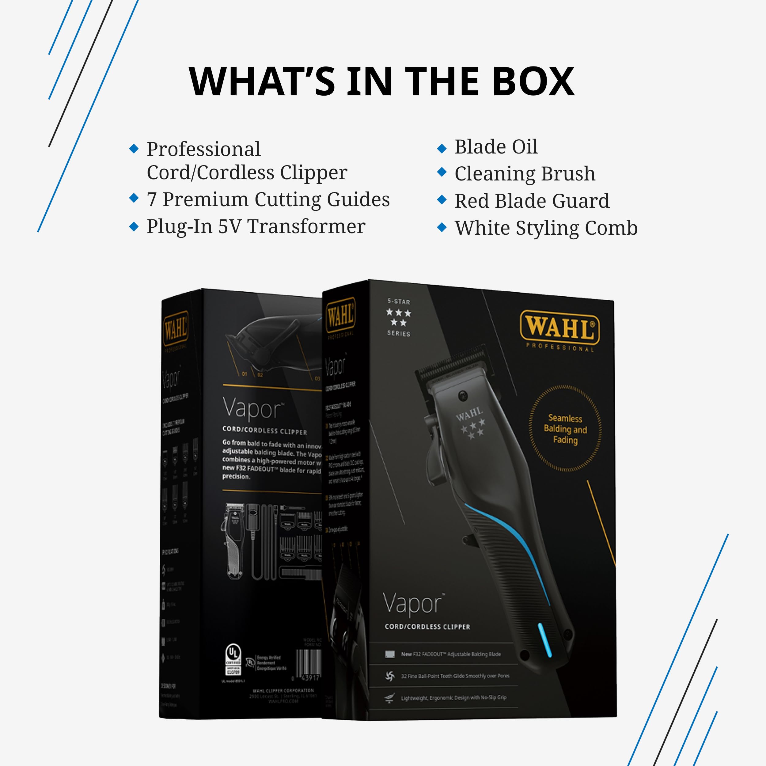 Foto 7 pulgar | Vapor Profesional Clipper Wahl De 5 Estrellas Con Cuchilla F32 Fadeout - Venta Internacional.