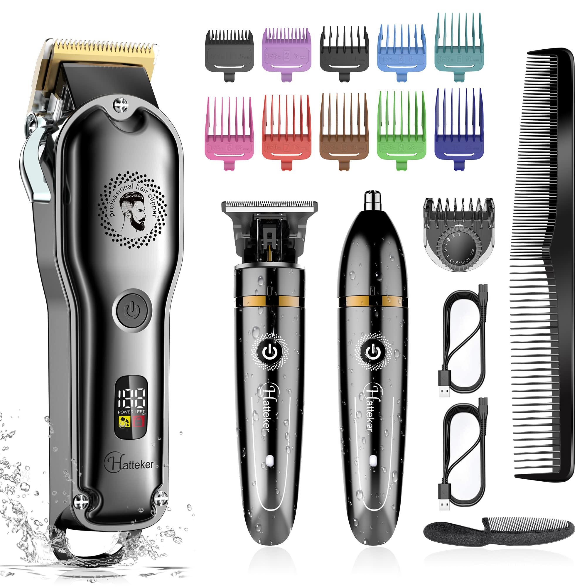 Foto 2 pulgar | Cortadora de Cabello Hatteker con Cuchilla en T Inalámbrico- Venta Internacional