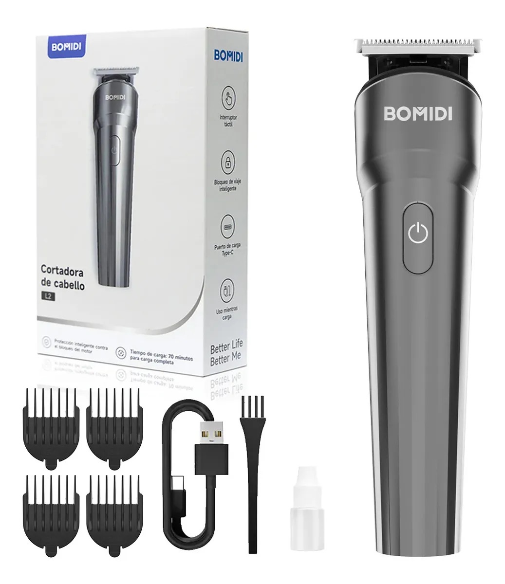 Foto 1 | Cortadora de Cabello Bomidi L2 Negro
