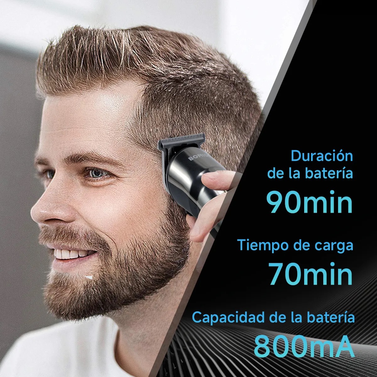 Foto 5 pulgar | Cortadora de Cabello Bomidi L2 Negro