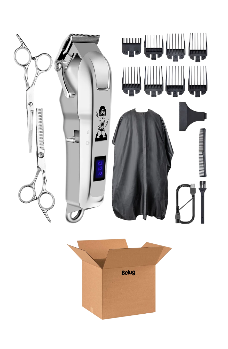 Foto 1 | Kit De Cortapelos Profesional Hombres Recortador Pelo Barba Plata