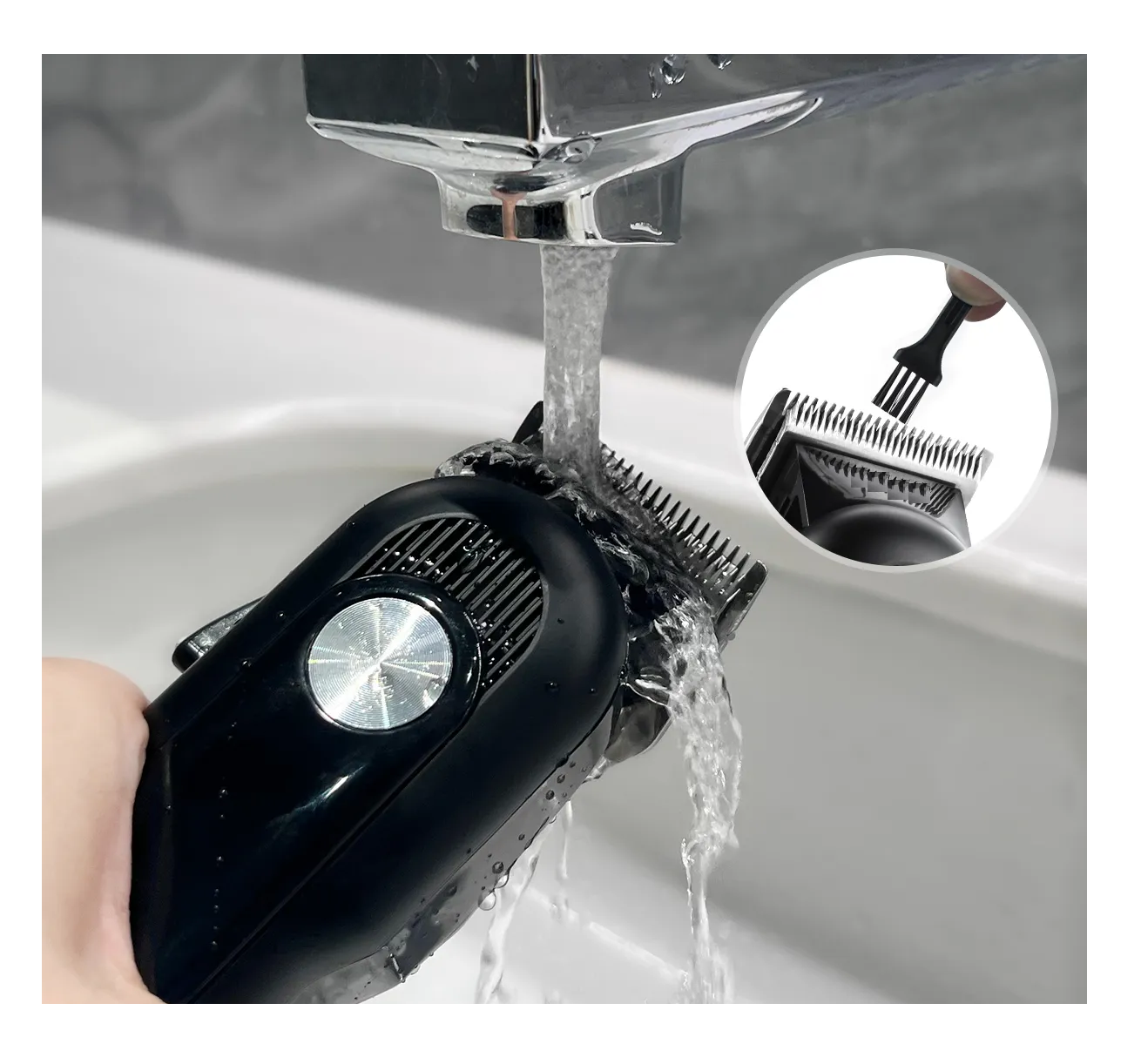 Foto 3 | Cortadora De Cabello Eléctrica Maquina Inalámbrica Negra