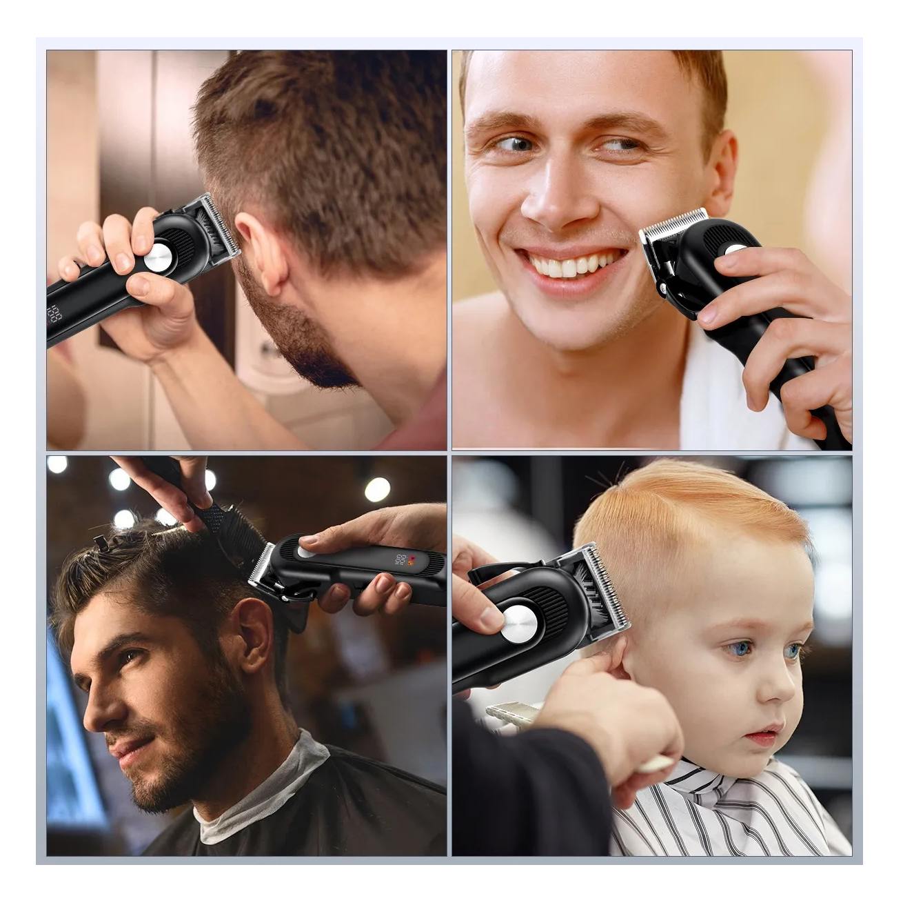 Foto 4 | Cortadora De Cabello Eléctrica Maquina Inalámbrica Negra