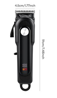 Foto 5 | Cortadora De Cabello Eléctrica Maquina Inalámbrica Negra