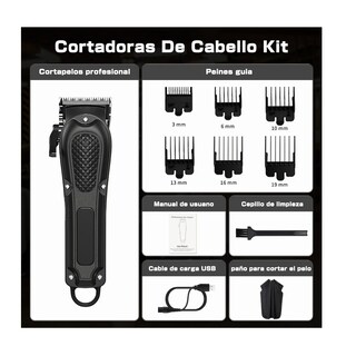 Foto 2 | Máquina para Corte de Cabello Negro