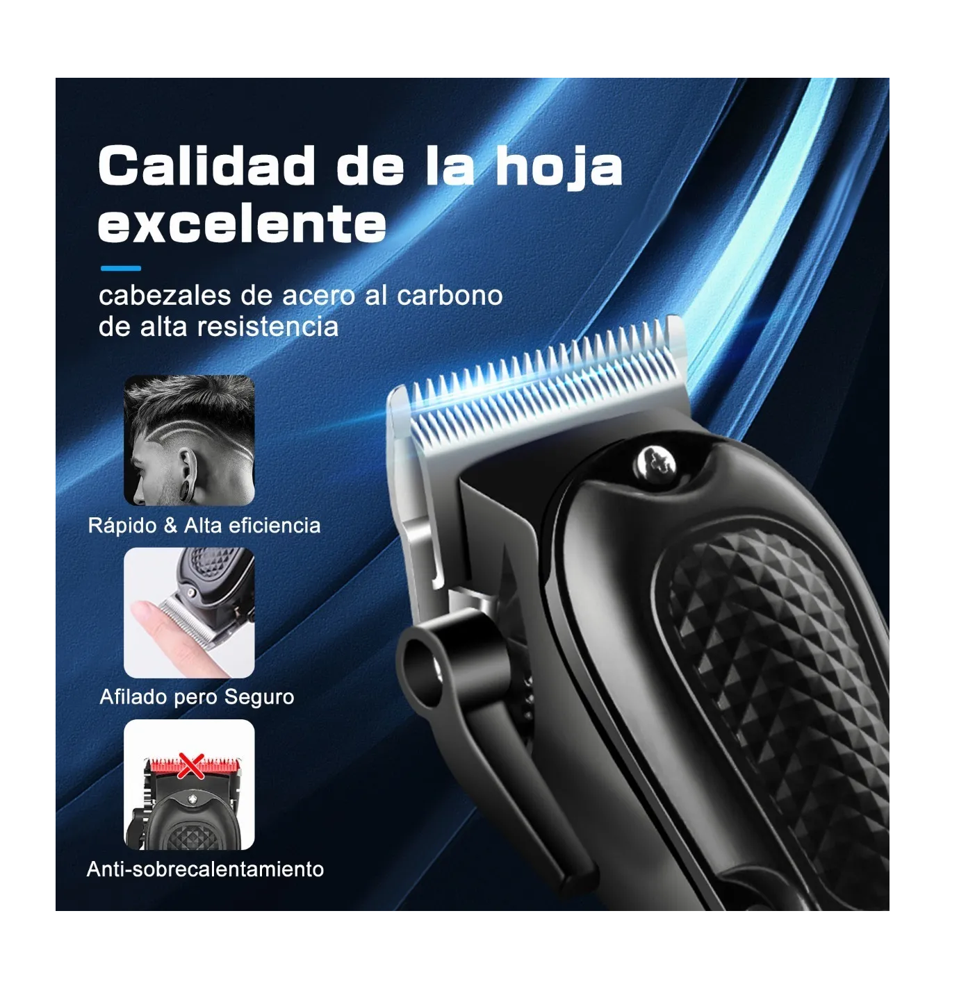 Foto 5 | Máquina para Cortar Cabello Belug con Accesorios