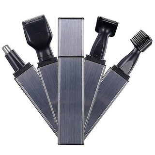 Foto 1 | Secador De Pelo 4 En 1 Recortadora Eléctrica Usb Para Hombre Color Plateado - Venta Internacional.
