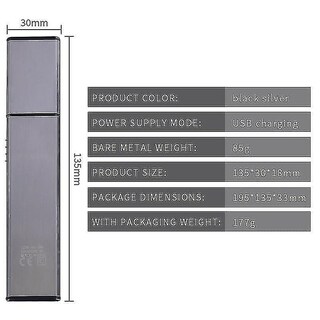 Foto 5 | Secador De Pelo 4 En 1 Recortadora Eléctrica Usb Para Hombre Color Plateado - Venta Internacional.