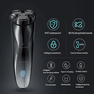 Foto 3 | Maquinilla De Afeitar Eléctrica Huoguo Impermeable Y Seca Con Pantalla Lcd - Venta Internacional.