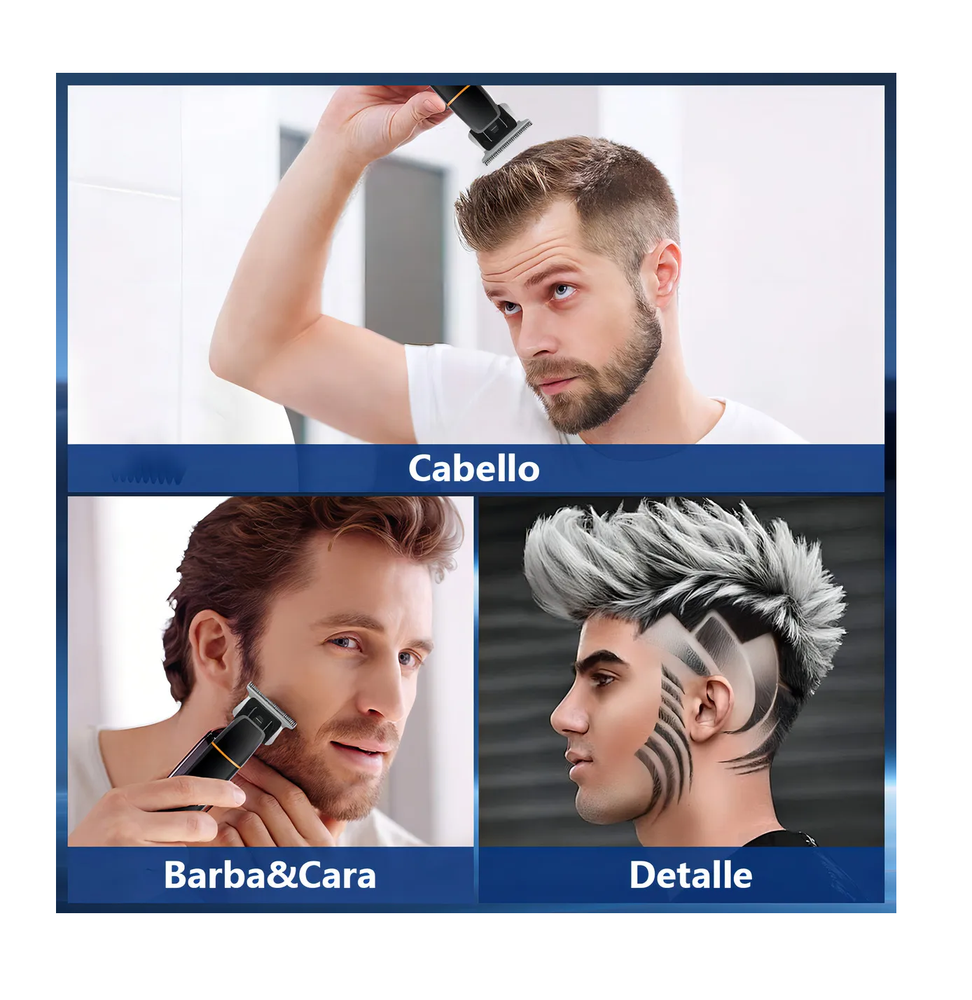 Foto 4 pulgar | Cortadora de Cabello Electrica Trimmer Negro
