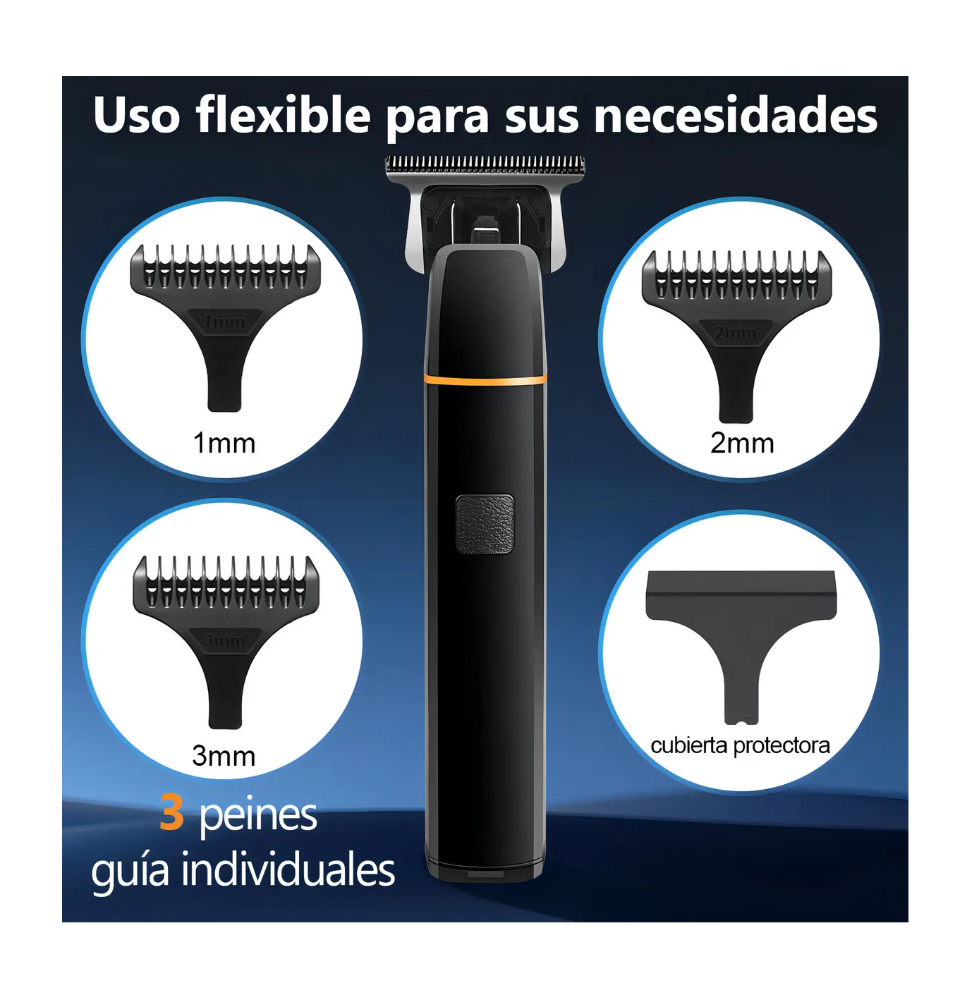 Foto 5 | Cortadora de Cabello Electrica Trimmer Negro