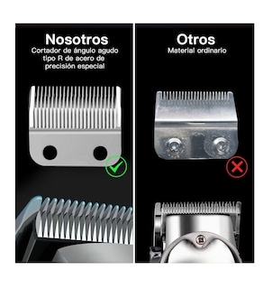 Foto 4 | Kit De Cortapelos Profesional Hombres Recortador Pelo Barba Plata
