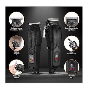 Foto 2 | Máquina Para Cortar Pelo Cortadora De Cabello Con Pantalla