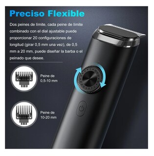 Foto 5 | Cortadora De Cabello Eléctrica Para Barba 8 En 1 Pelo De Nariz Negro