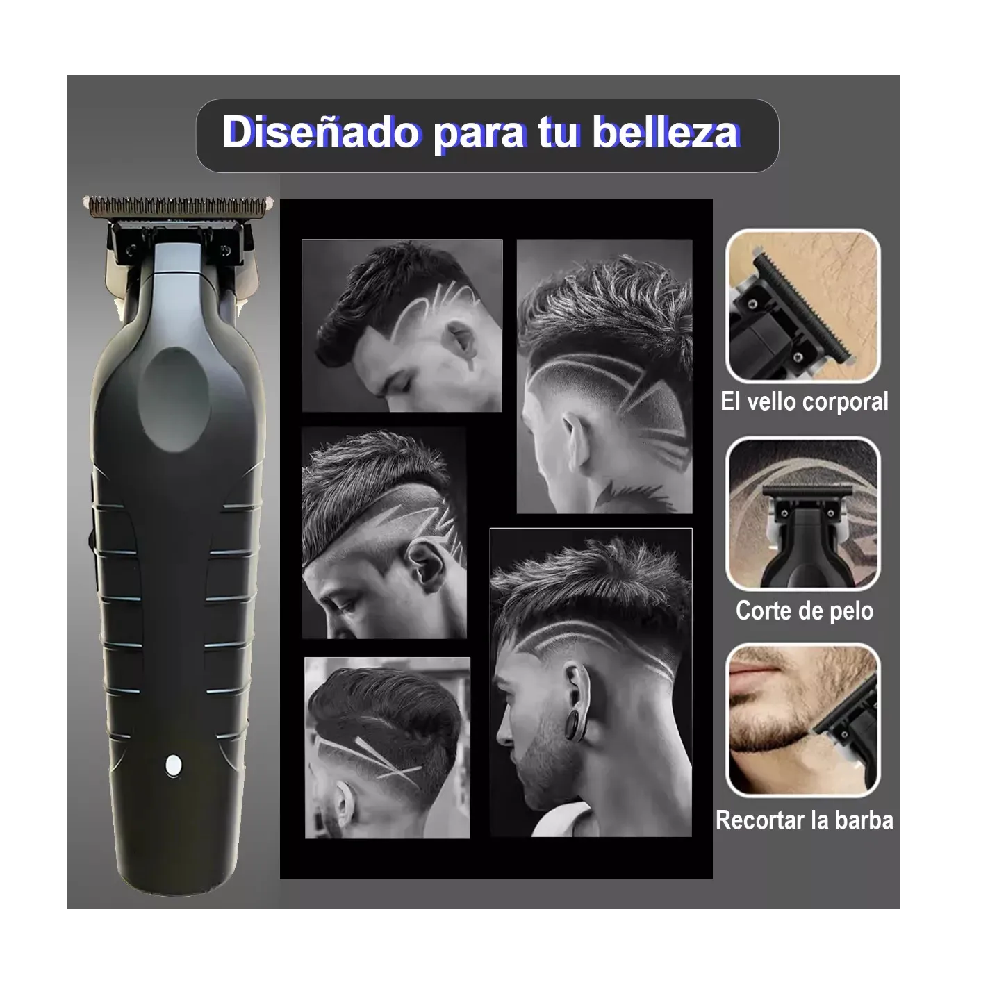 Foto 6 pulgar | Maquina Para Cortar Cabello Kit Cortadora Pelo Profesional Negro