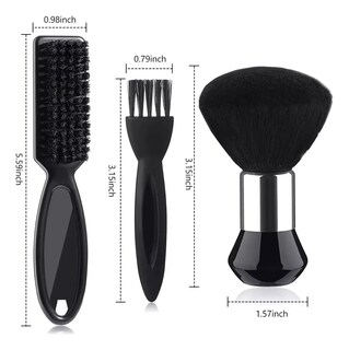 Foto 2 | Cepillo De Limpieza De Cabello Para Barberos Negros