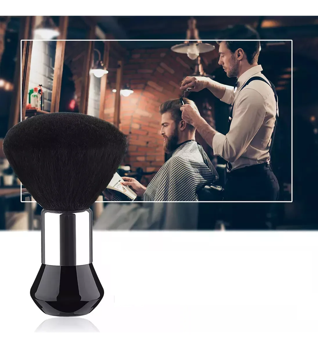 Foto 5 pulgar | Cepillo De Limpieza De Cabello Para Barberos Negros