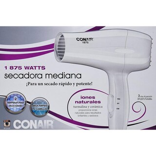 Foto 3 | Secadora de Cabello Conair 303ES color Blanco Iones Cerámica Viaje Compacta Ligera
