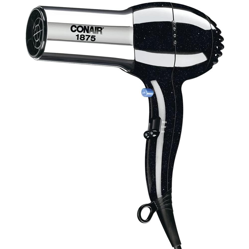 Foto 2 | Secadora de Cabello Conair 256BES color Negro Turbo Iones Cromada Anti Friz Ligera
