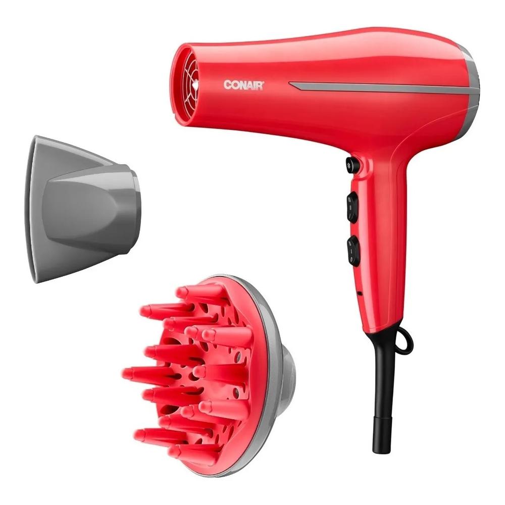 Foto 5 pulgar | Secadora de Cabello Conair 5558ES color Rojo Profesional Iones Cerámica Turmalina