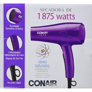 Foto 5 | Secadora de Cabello Conair 246PES color Púrpura Iones Cerámica Compacta Viaje Ligera