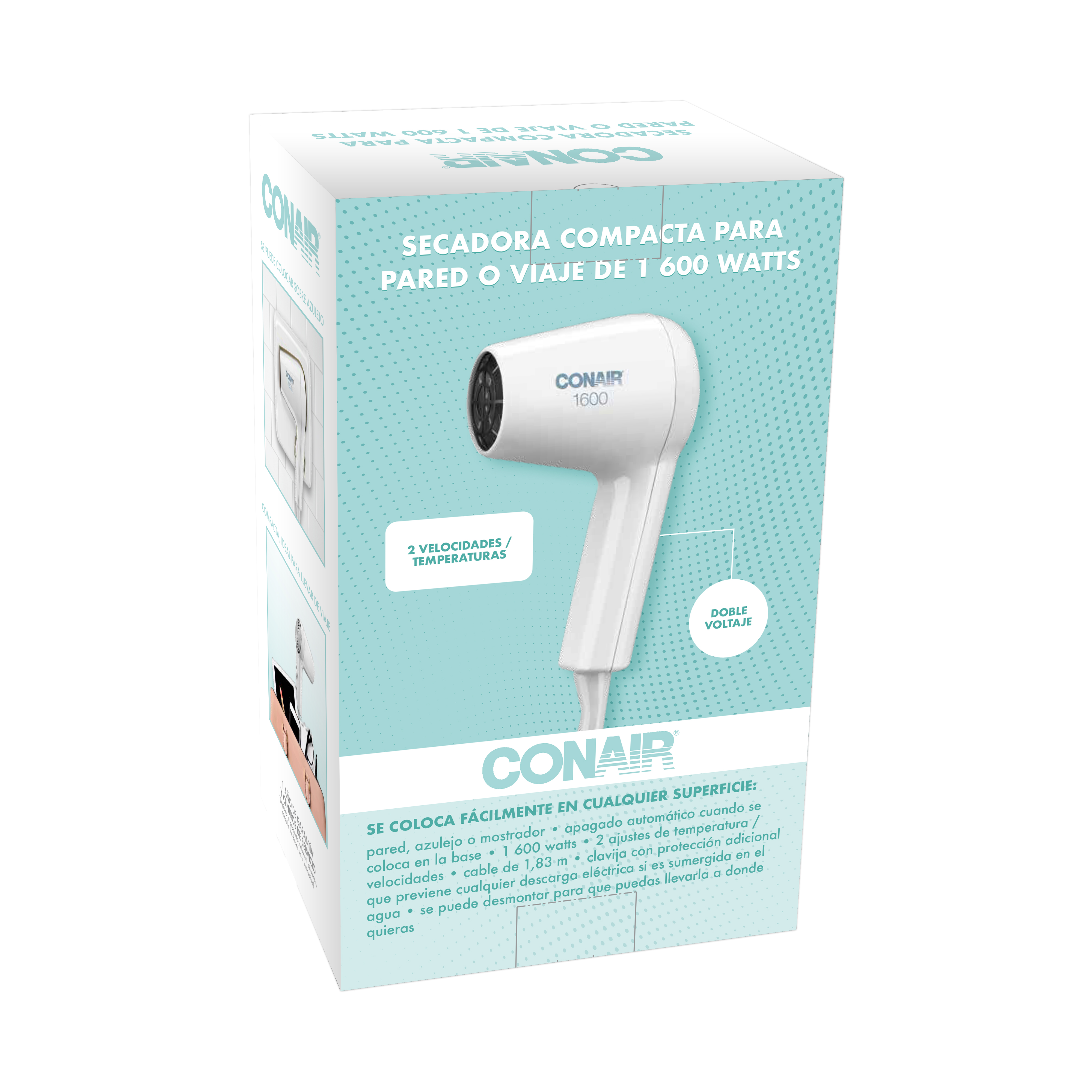 Foto 5 | Secadora de Cabello Conair 110wmes Blanca