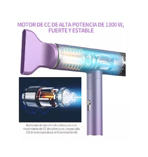 Foto 3 | Secadora de Cabello Profesional Plegable Portátil 1200w Violeta