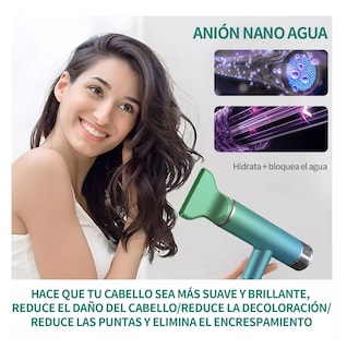 Foto 4 | Secadora De Cabello Profesional Plegable Portátil 1200w, Verde