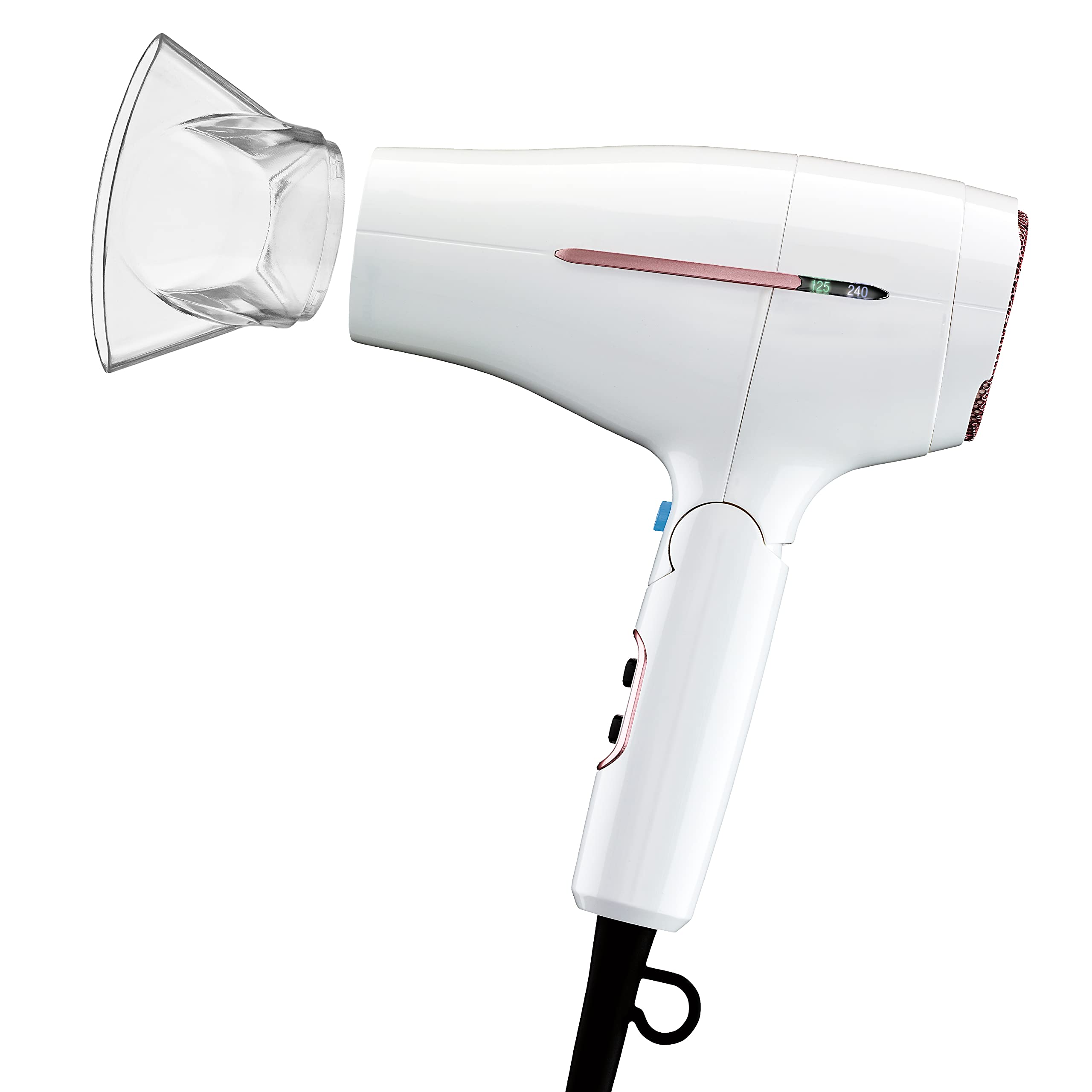 Secador de Pelo de Viaje Conair 1875 Watt Worldwide con Tecnología de Voltaje Inteligente y Mango Plegable