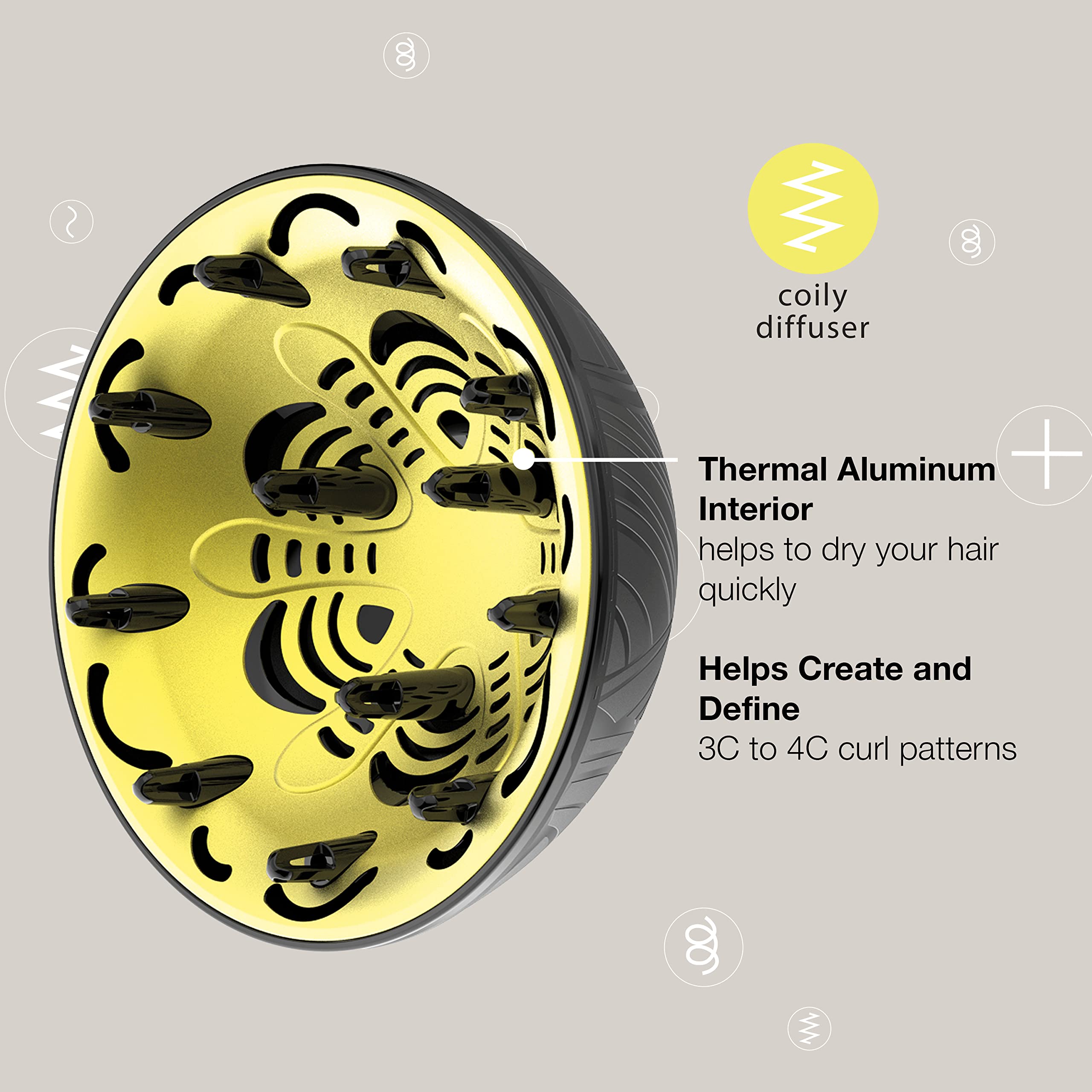 Foto 4 pulgar | Venta Internacional - Difusor De Pelo Conair The Curl Collective Coily Para Secador