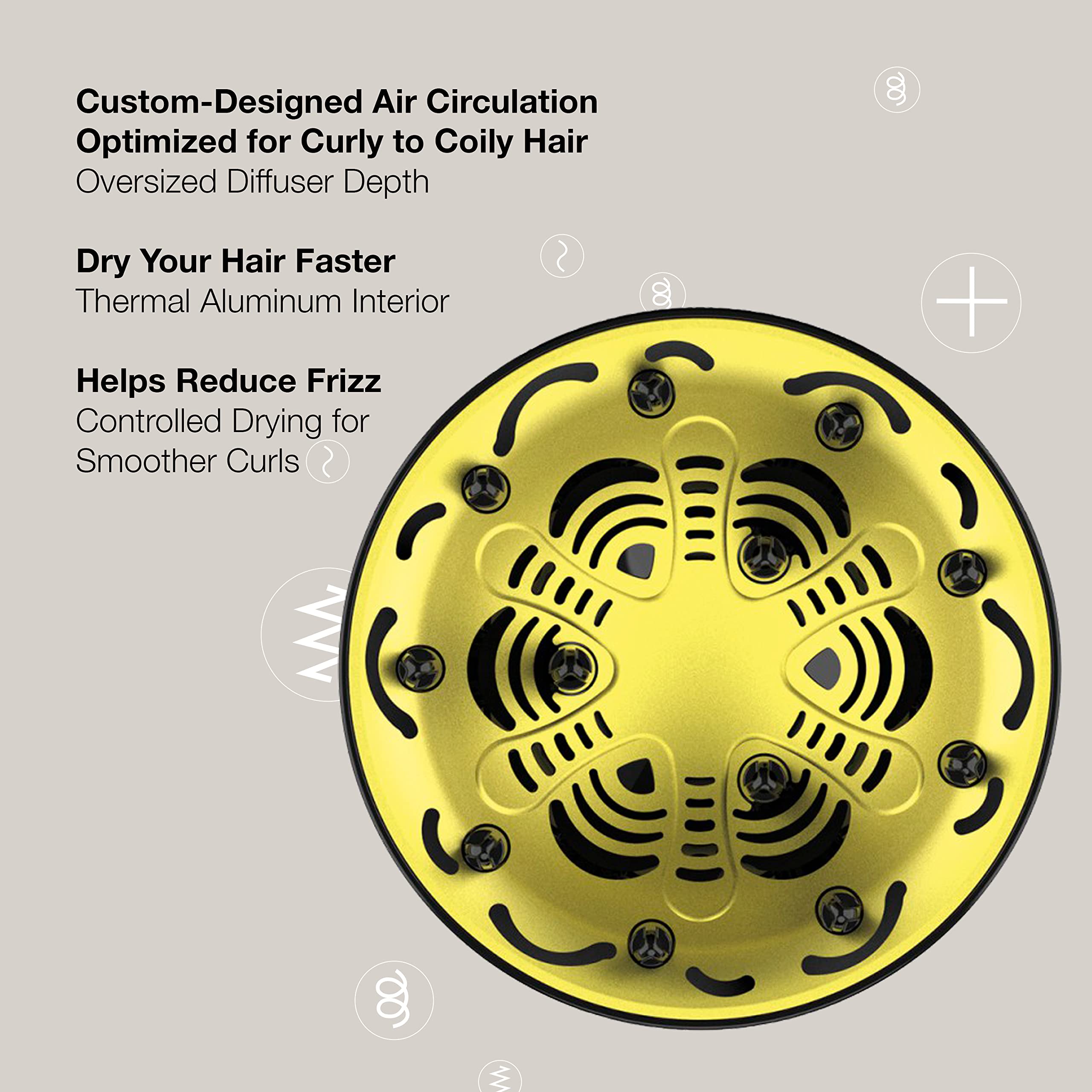 Foto 5 pulgar | Venta Internacional - Difusor De Pelo Conair The Curl Collective Coily Para Secador