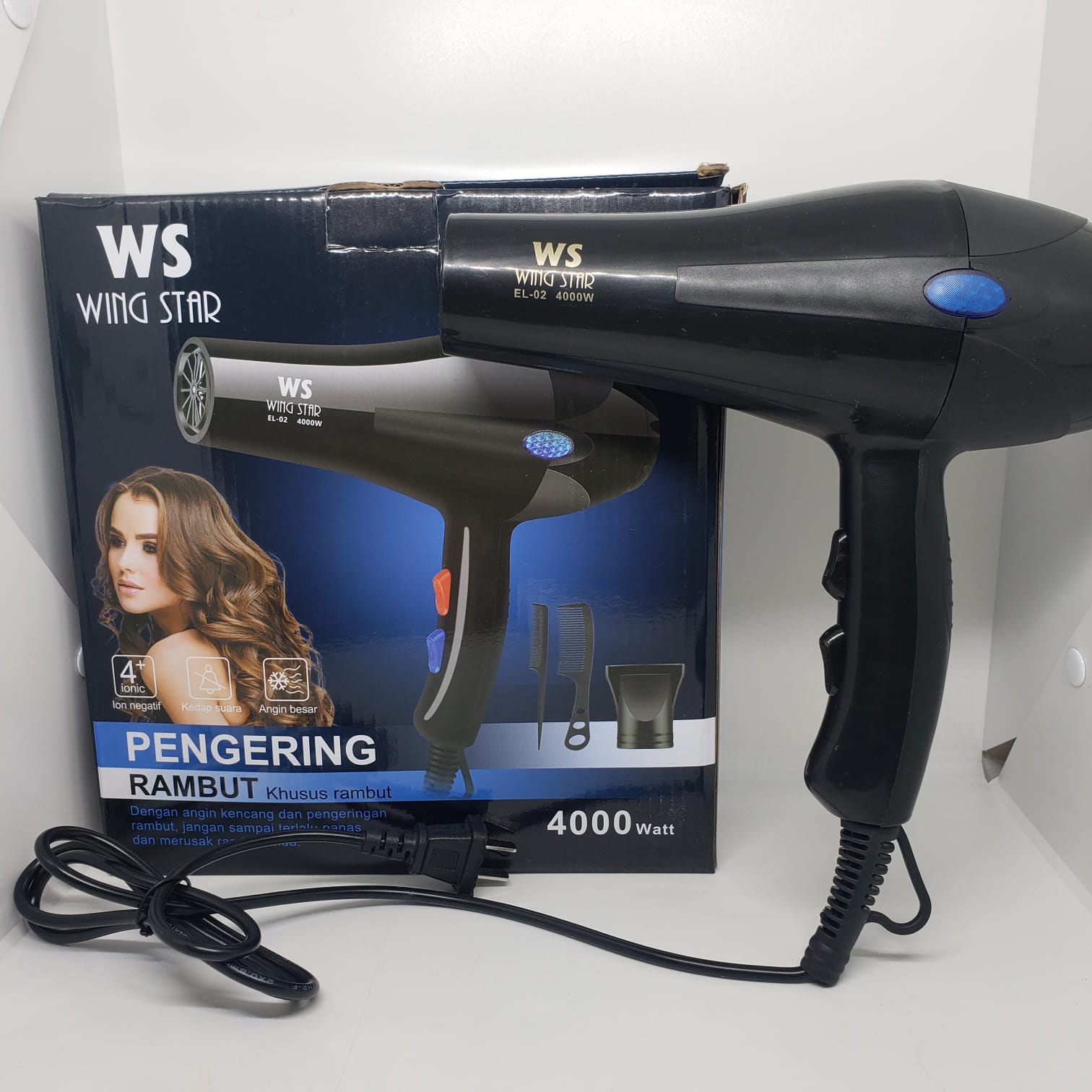 Foto 4 pulgar | Secadora De Cabello Profesional 4000w El02