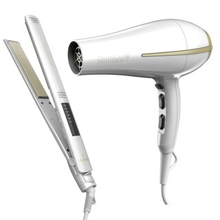 Foto 1 | Combo Secadora Y Alaciadora De Cabello Quínoa Color Blanco