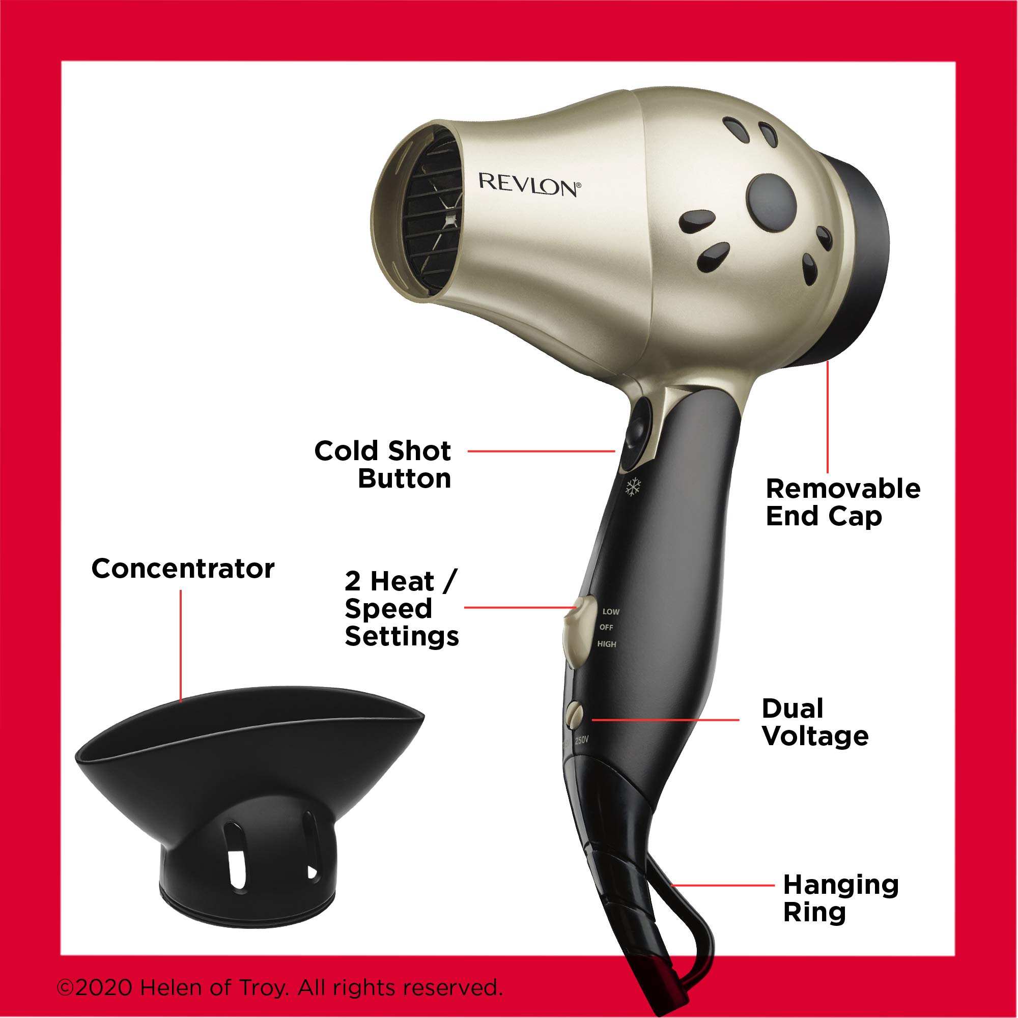 Foto 6 pulgar | Secador de Pelo Revlon Plegable de Viaje - Venta Internacional
