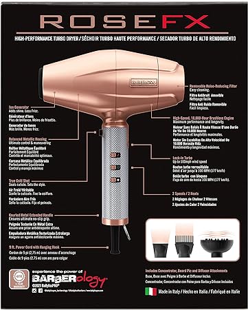 Foto 6 pulgar | Secadora Babyliss Pro Rosefx Turbo para Cabello