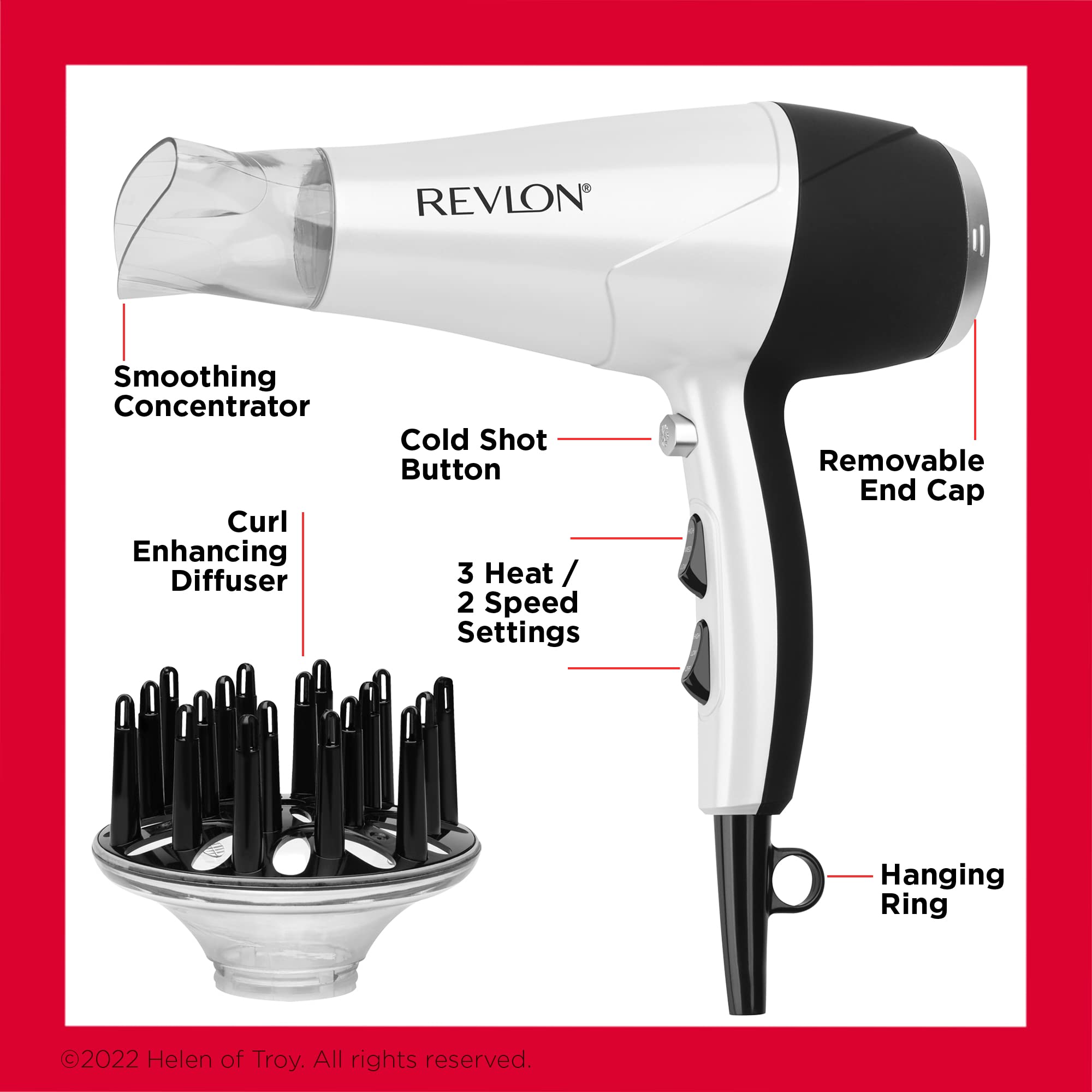 Foto 6 pulgar | Secadora de Pelo Revlon Infrared 1875w Lift Body- Venta Internacional
