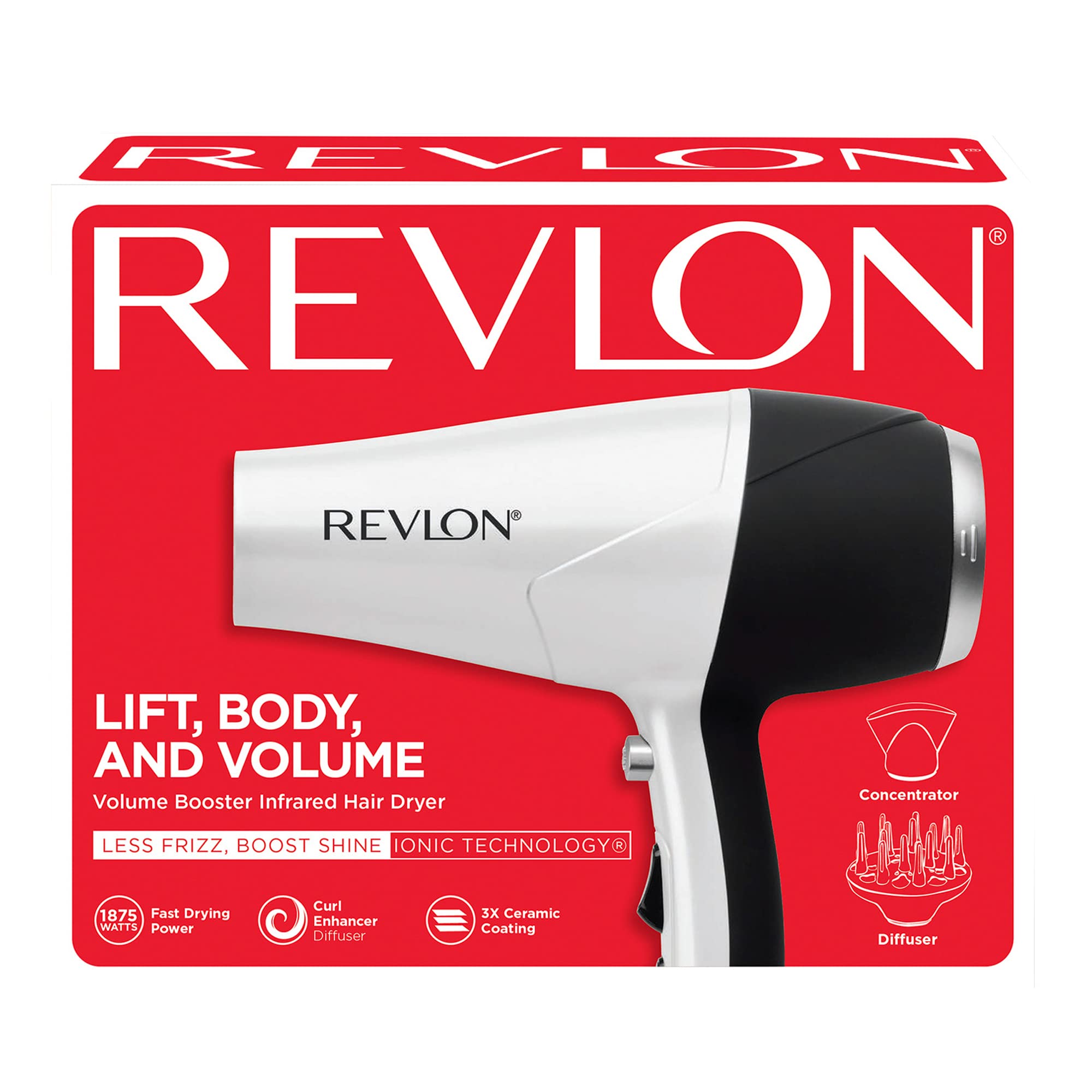 Foto 8 pulgar | Secadora de Pelo Revlon Infrared 1875w Lift Body- Venta Internacional