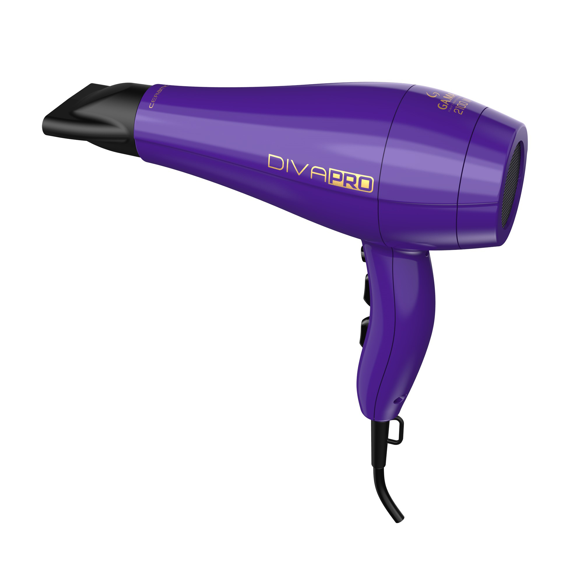 Foto 3 pulgar | Secadora De Cabello Gama Diva 4d Therapy Salon Pro 2100w Morada