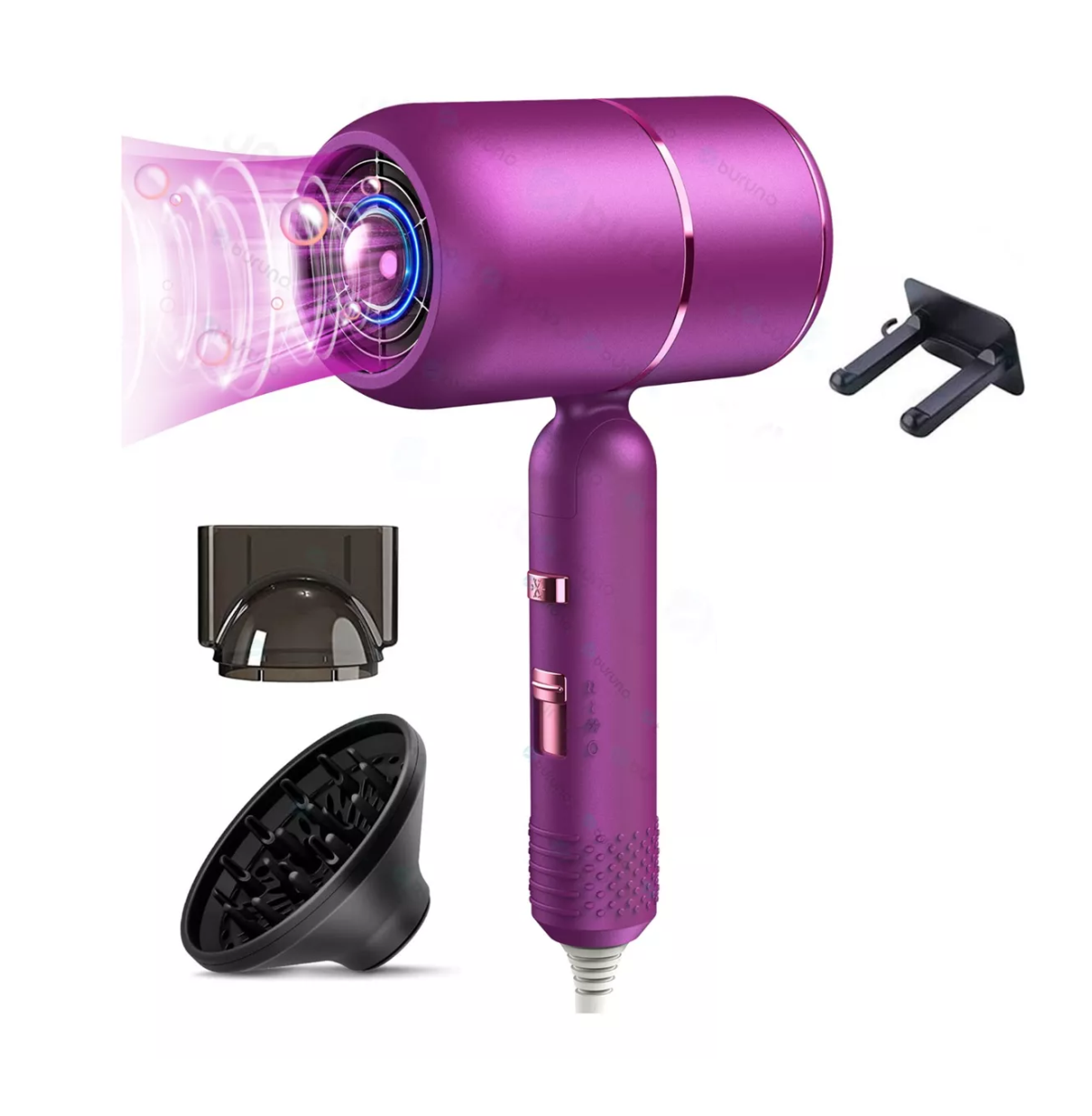 Secadora Para Cabello con Difusor 1800 W Morada
