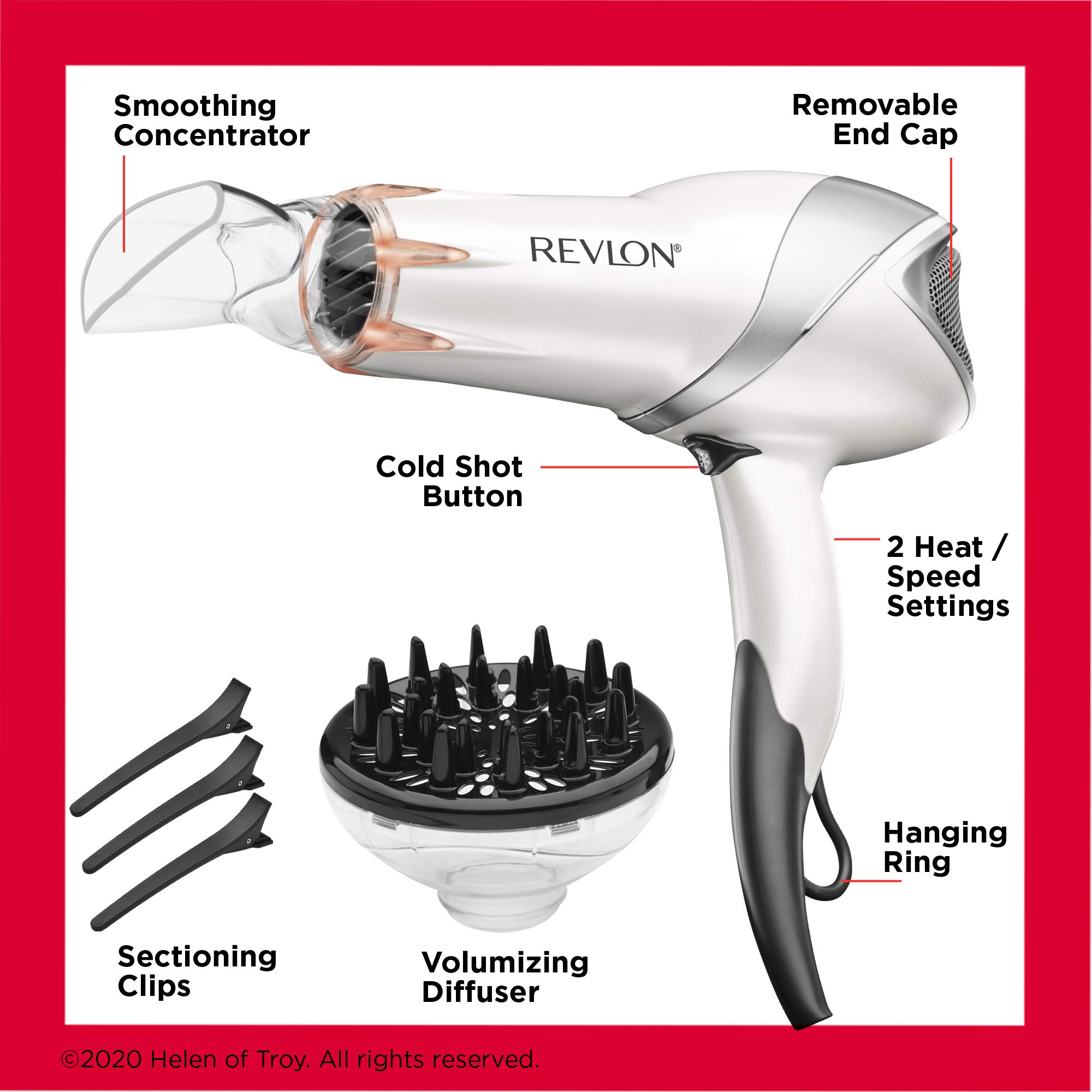 Foto 6 pulgar | Secadora de Cabello Revlon con Accesorios-Venta Internacional