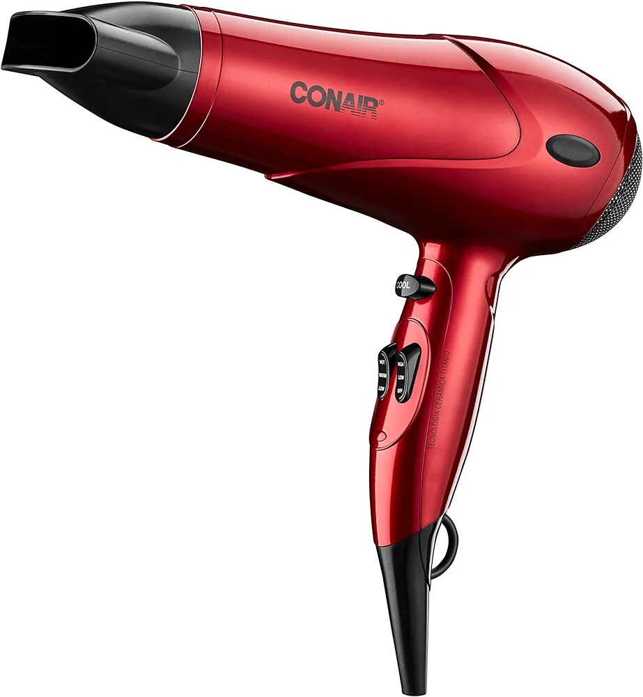 Secadora Conair Roja 1875w con Tecnología de Iones $1,190