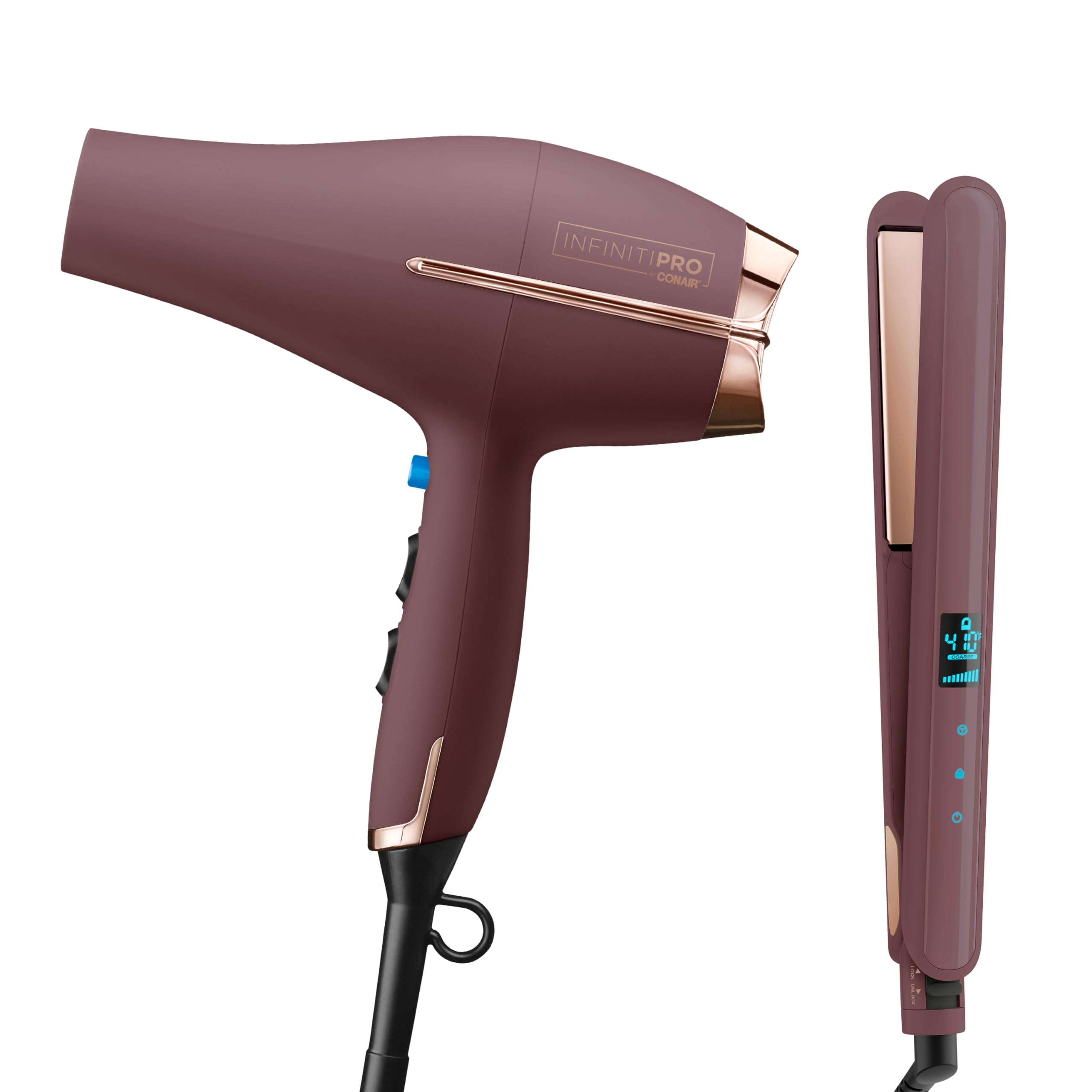 Foto 1 | Secadora y Plancha para Cabello Conair Infinitipro Plum - Venta Internacional