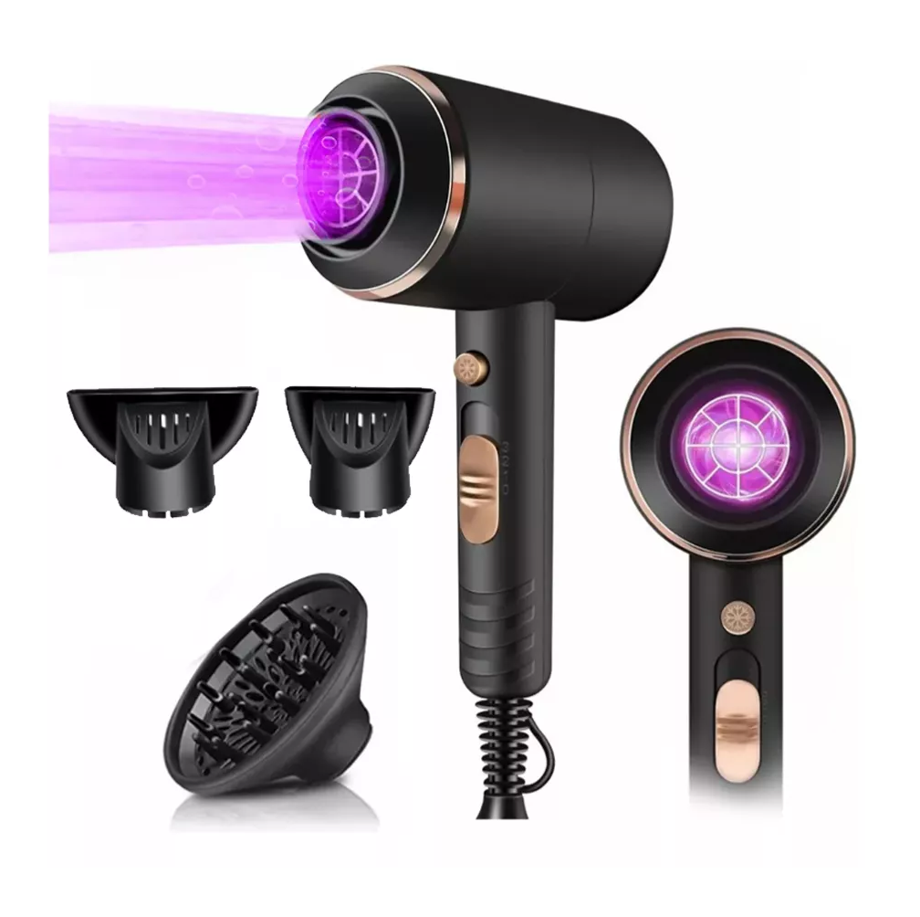 Foto 5 pulgar | Secadora de Cabello Kemei Km-8896 Negra 110v/220v