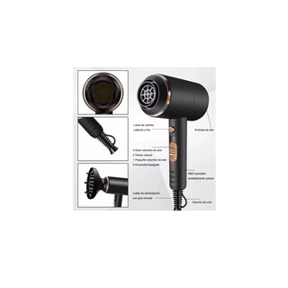 Foto 5 | Secadora de Cabello Kemei Km-8896 Negra 110v/220v