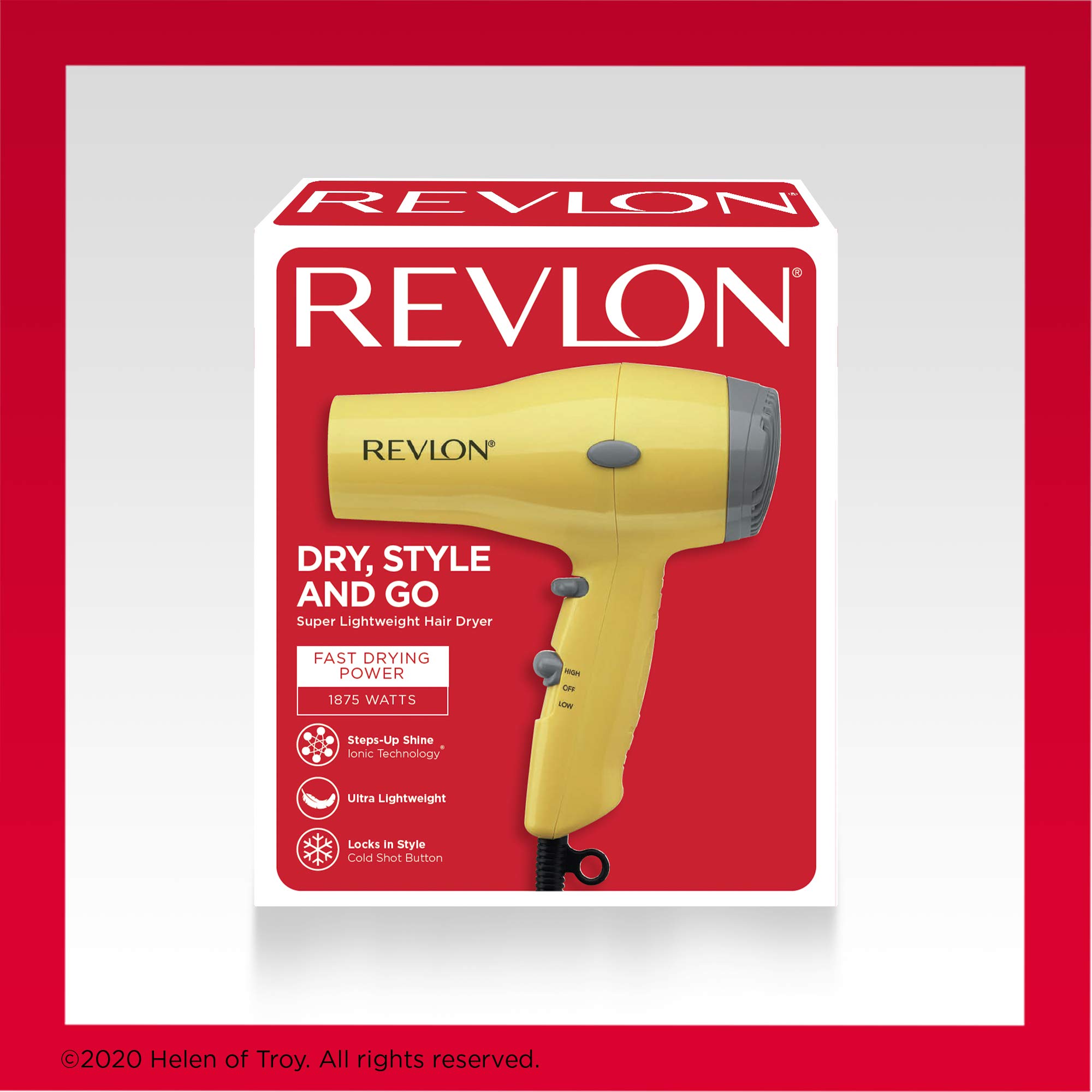 Foto 7 pulgar | Secadora de Pelo Revlon Compact 1875w Amarilla - Venta Internacional