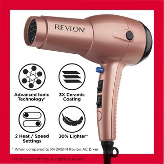 Foto 6 | Secador de Pelo Revlon Light & Fast 1875w con Revestimiento Cerámico Iónico - Venta Internacional