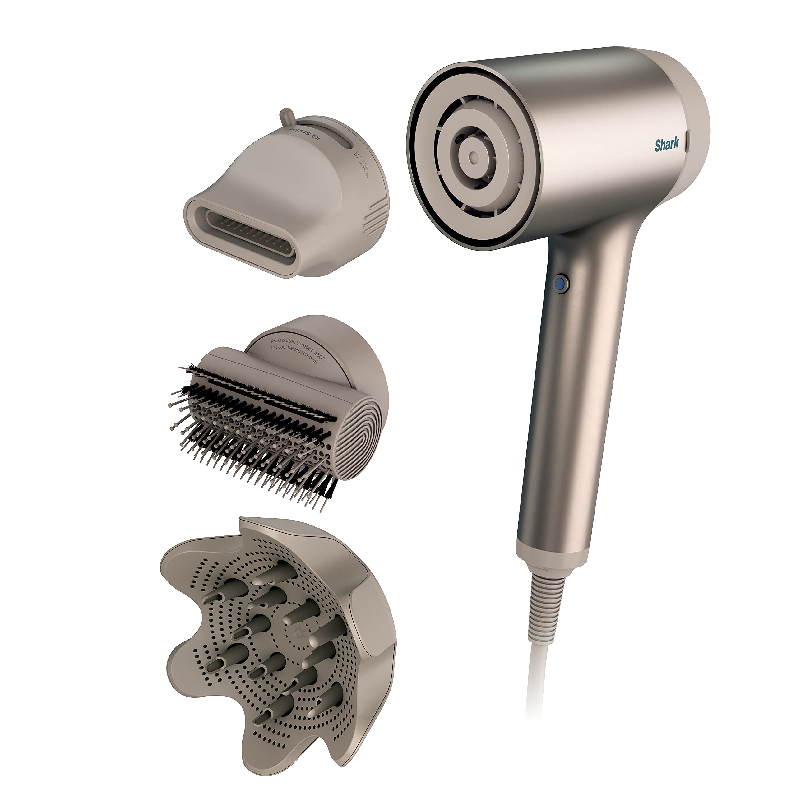 Secador Shark Hd120brn Hyperair Ionic Stone De Secado Rápido - Venta Internacional.